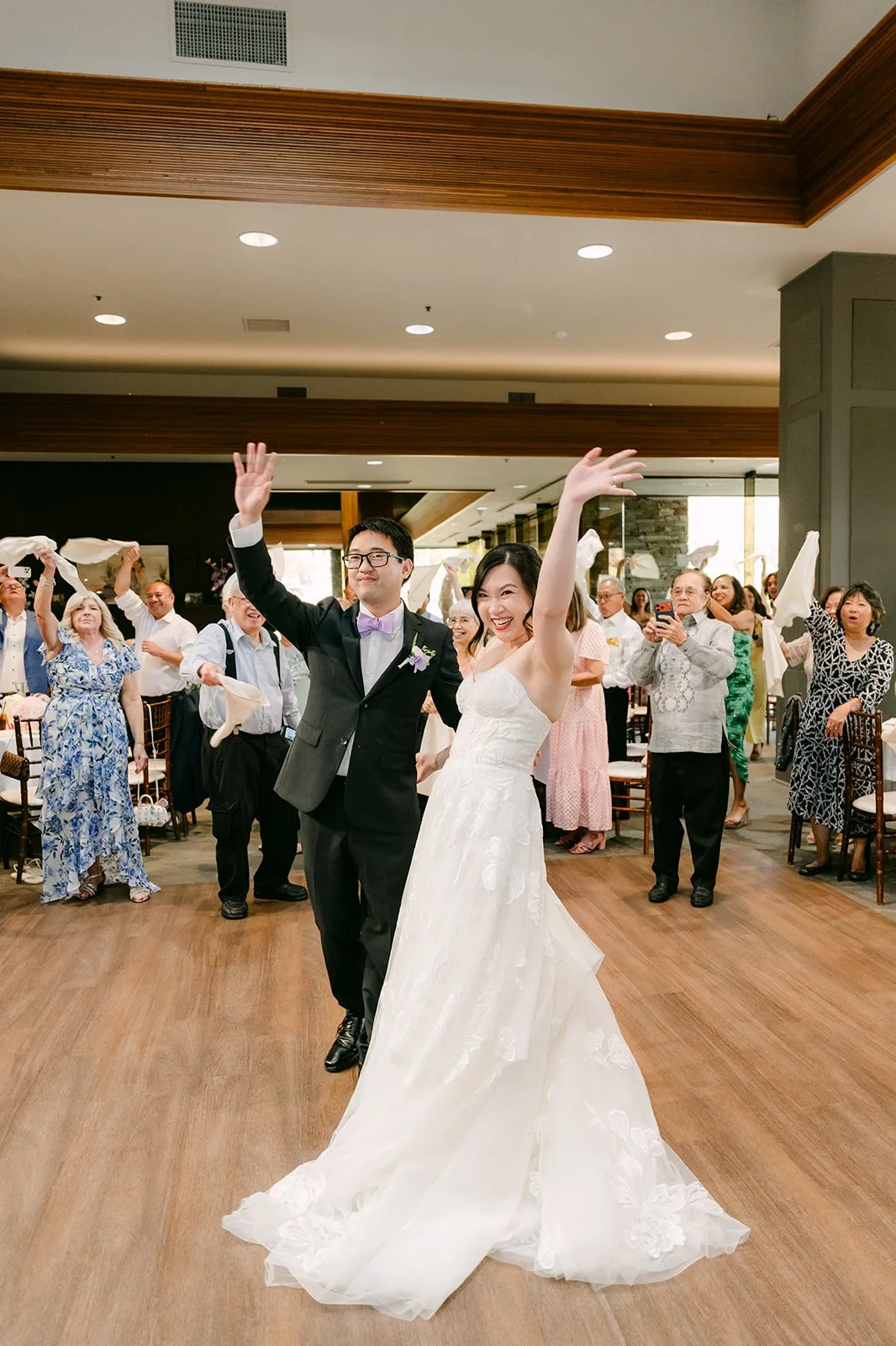 Patrick cheering during the grand entrance