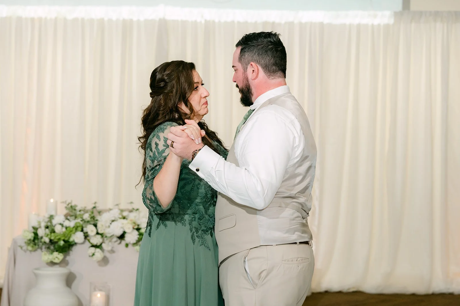 Cody and his mom sharing a dance.