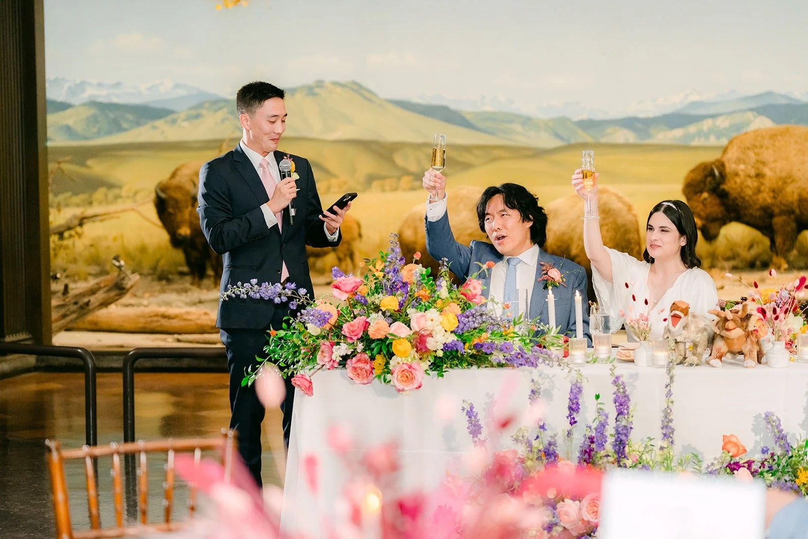 A toast from beside the head table