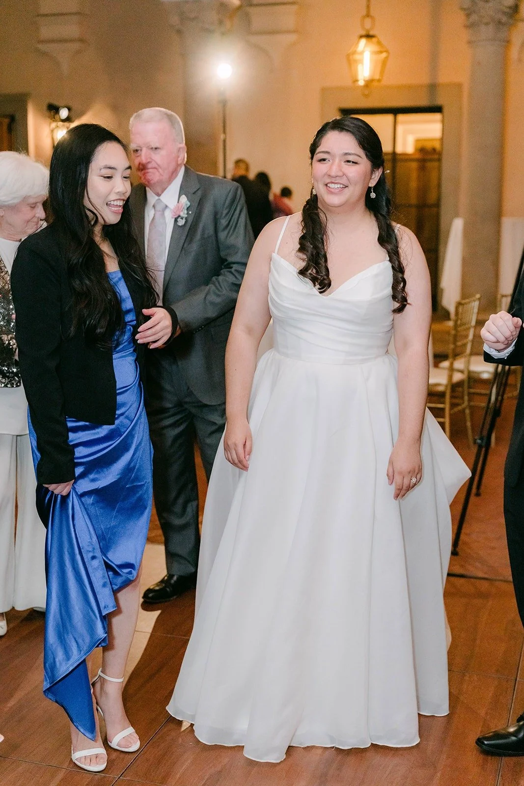 Saira laughing on the dance floor