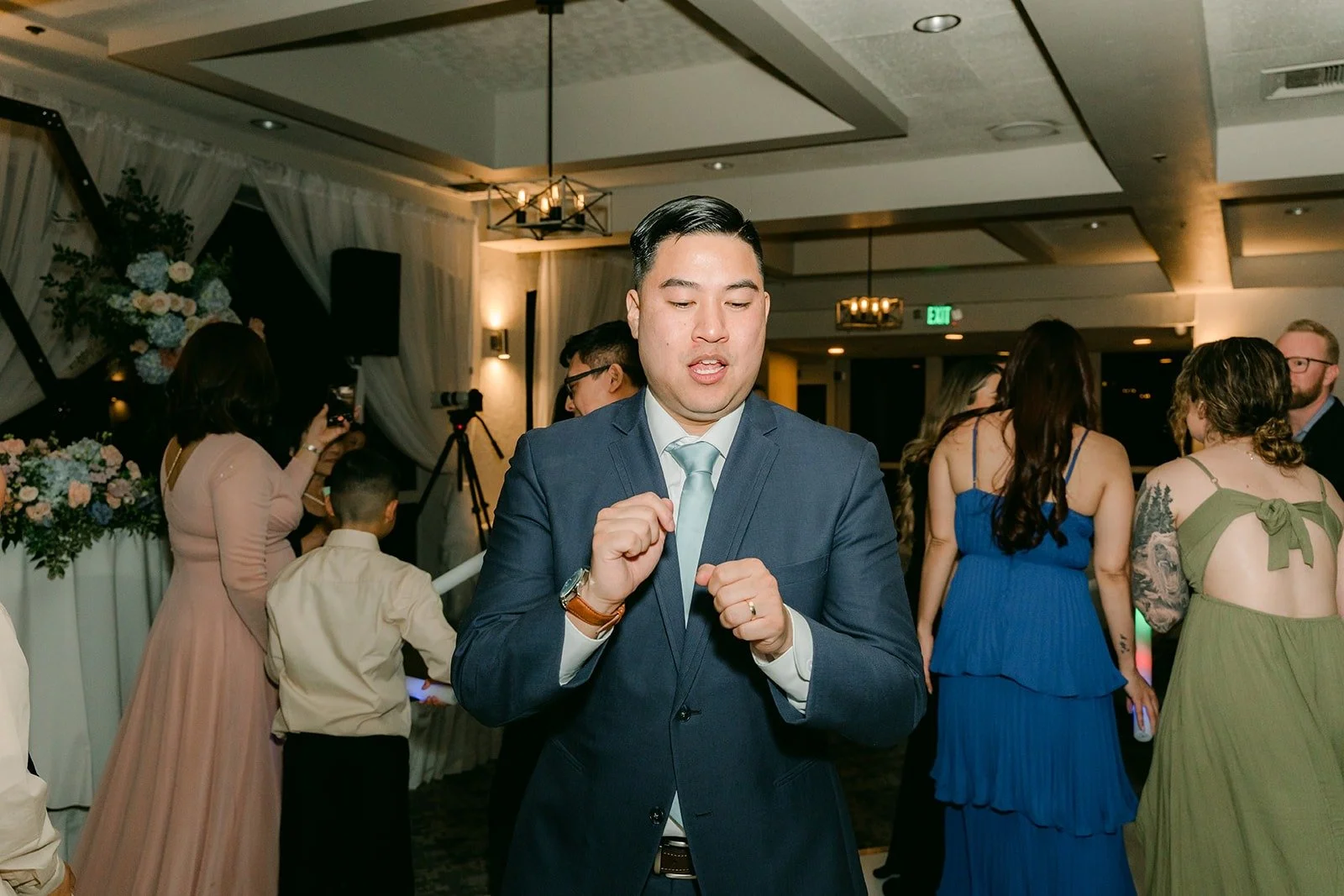 Jordan dancing with friends
