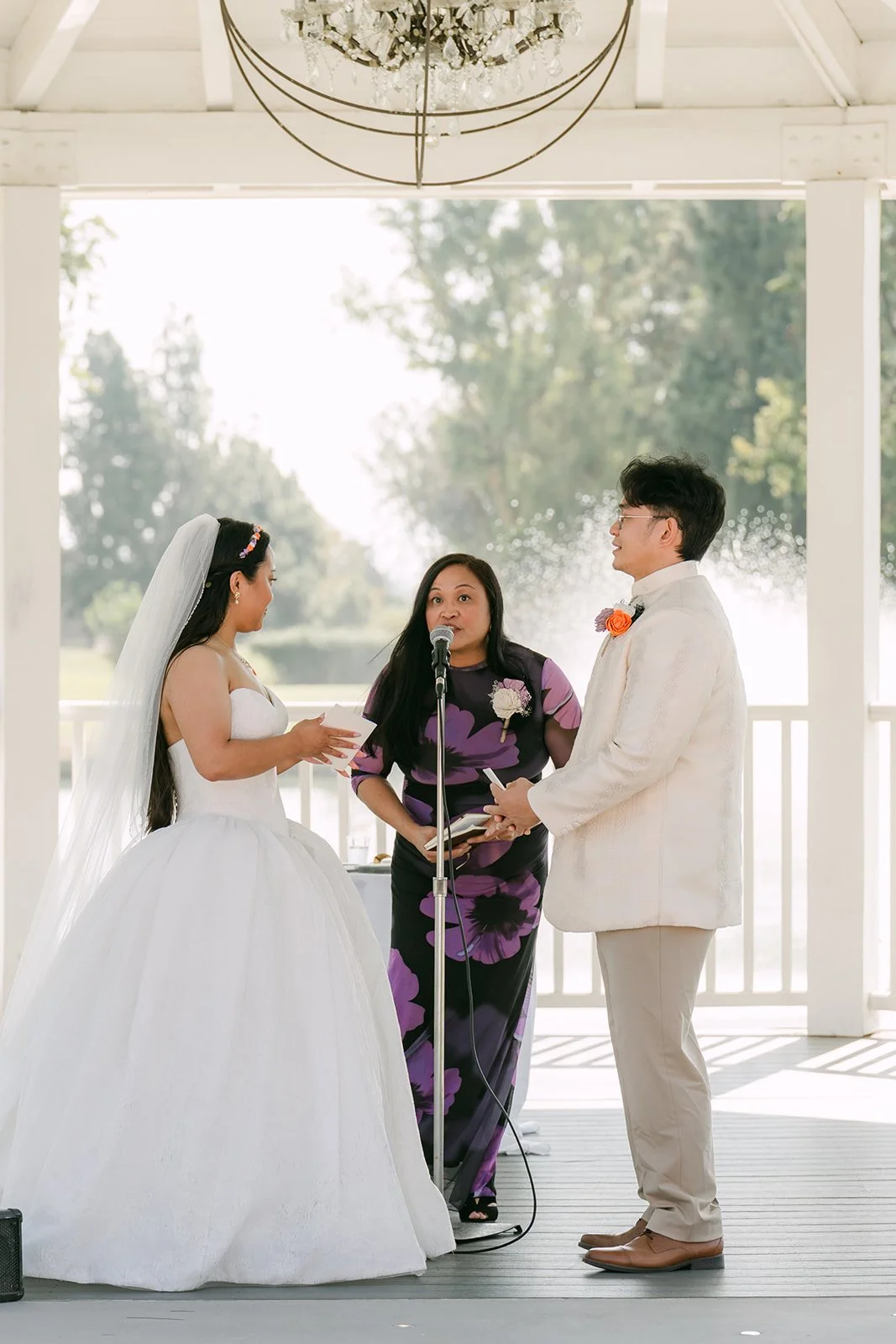 Angela and Jacob during the ceremony