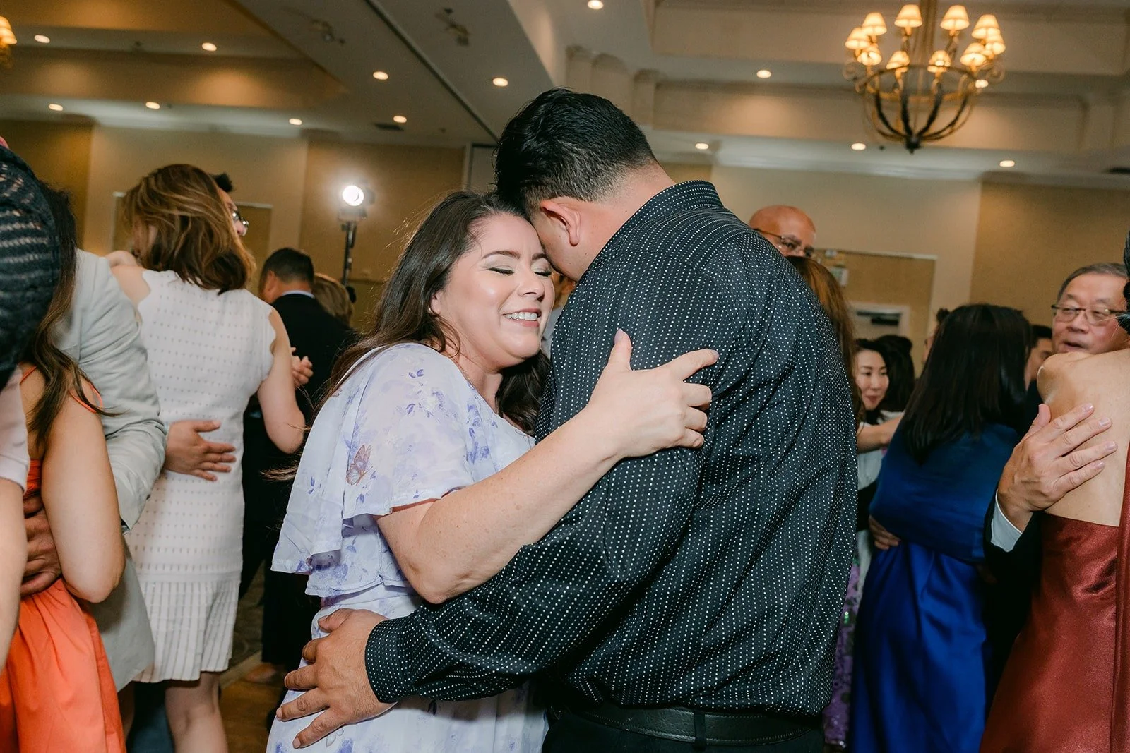 Guests dancing in the ballroom