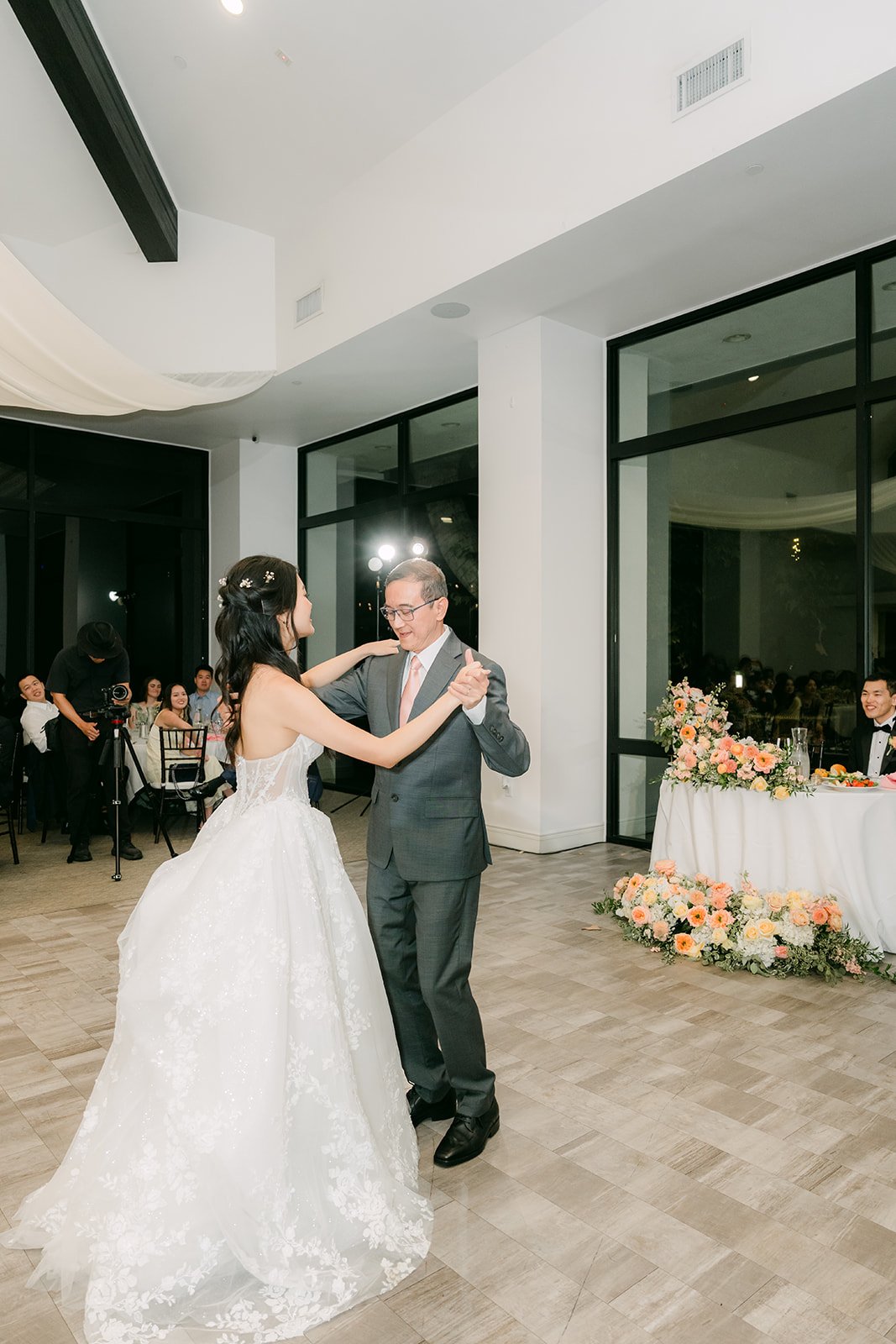 Clarissa dancing with her dad