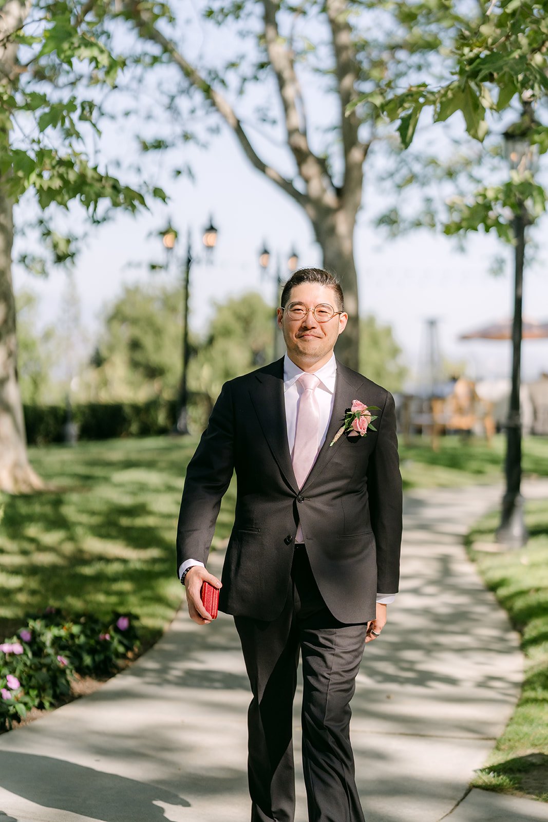 Joshua walking down the aisle