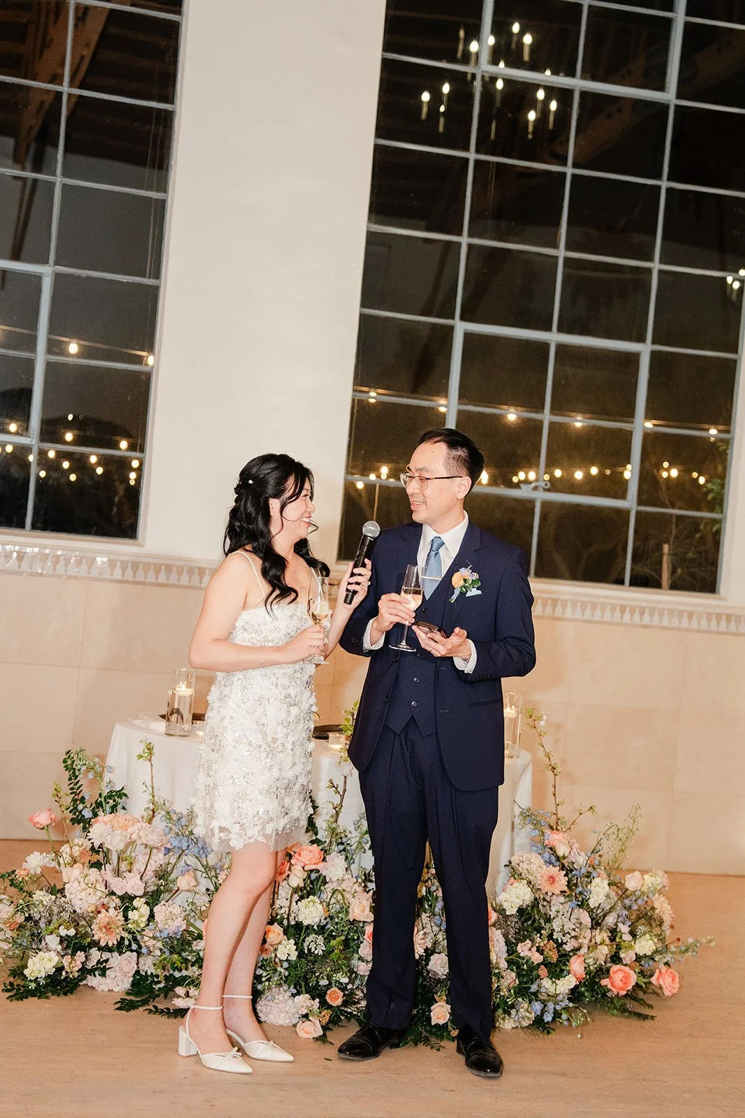 Constance and Lawrence thanking their guests
