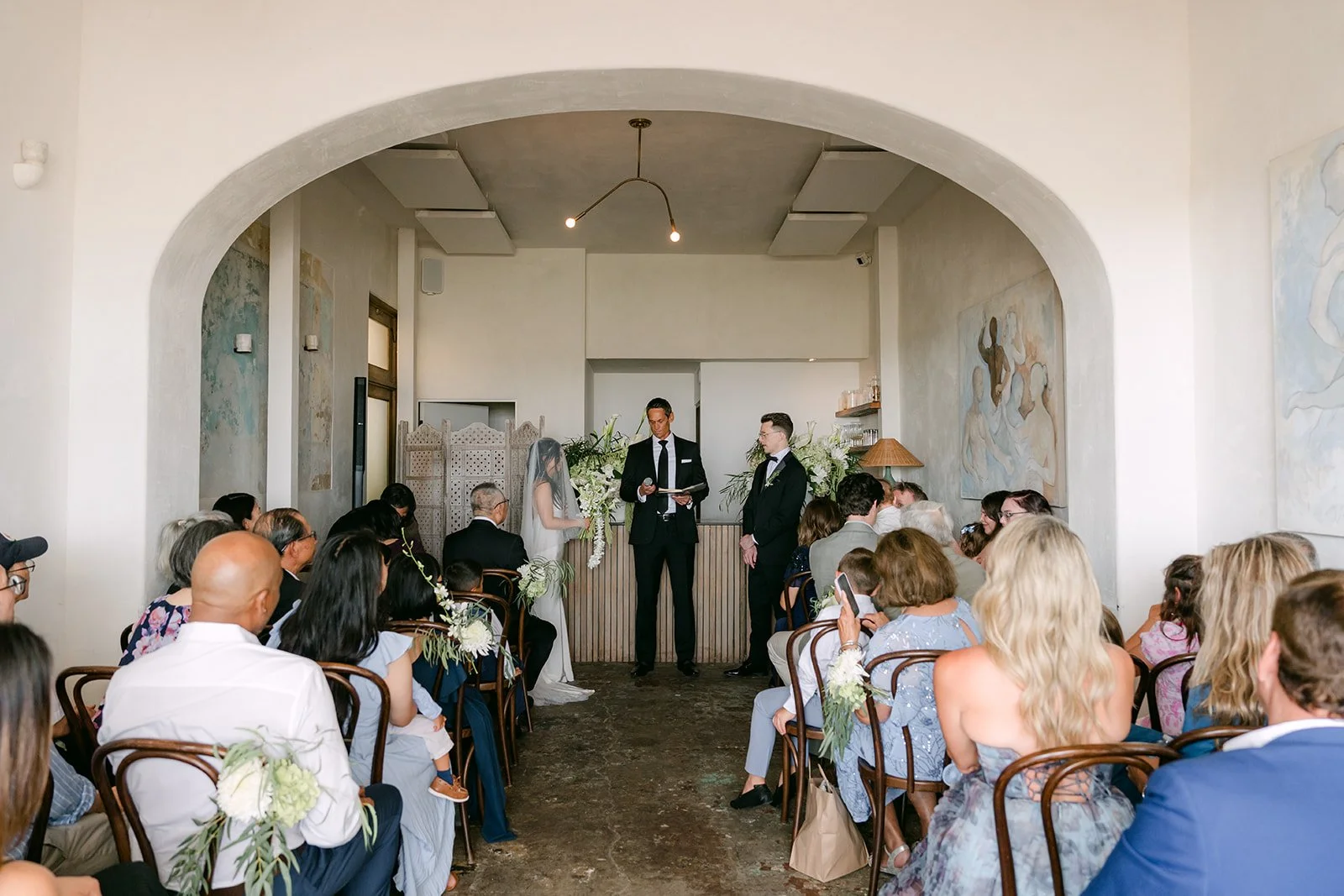 Guests watching the ceremony at Fig Tree Venice