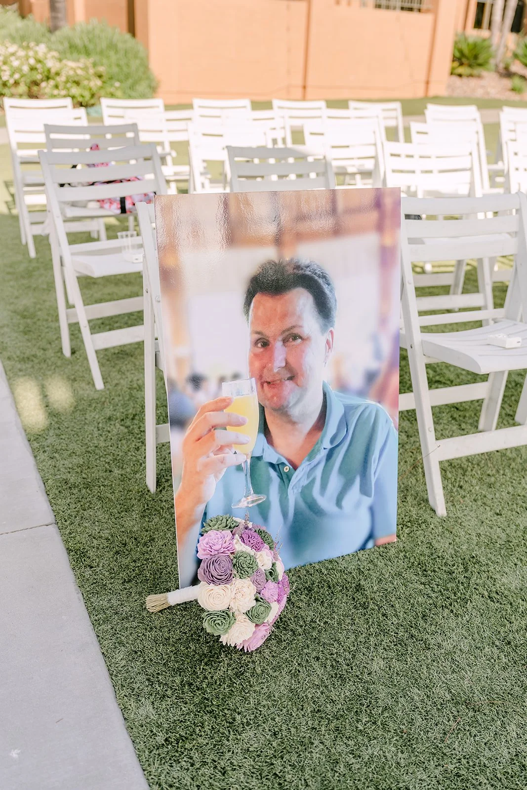 A reserved seat honoring a loved one