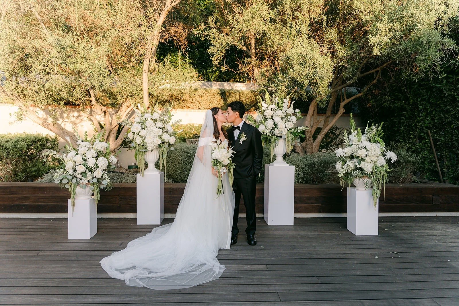 Jadee and Richard at the ceremony site before guests arrive, photographed by One and Only Production