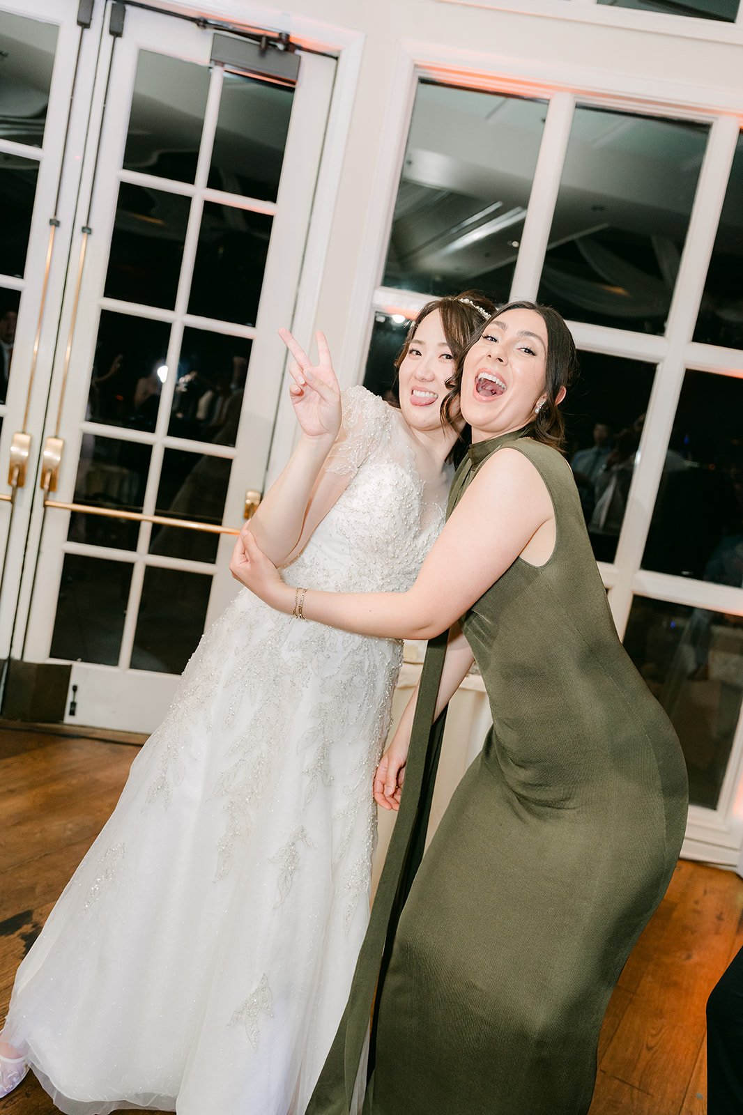 Judy dancing with a guest