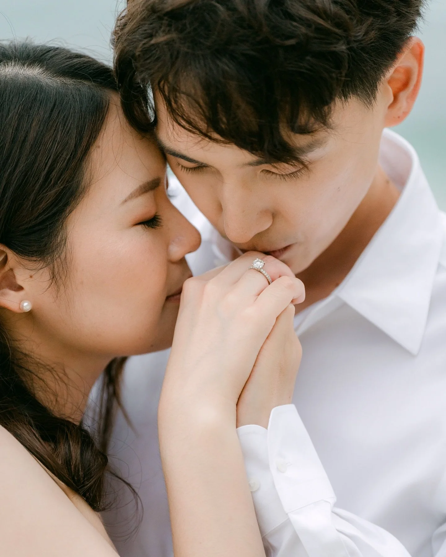 We fell in love with their smile, love with each other and fun they bring wherever they go. 💫✨ We can&rsquo;t wait to capture your beautiful one and only moment next year! 
.
@victoriayuuu #ocbeachengagement #beachphotography📷🏖️ #bride2026 #InLove