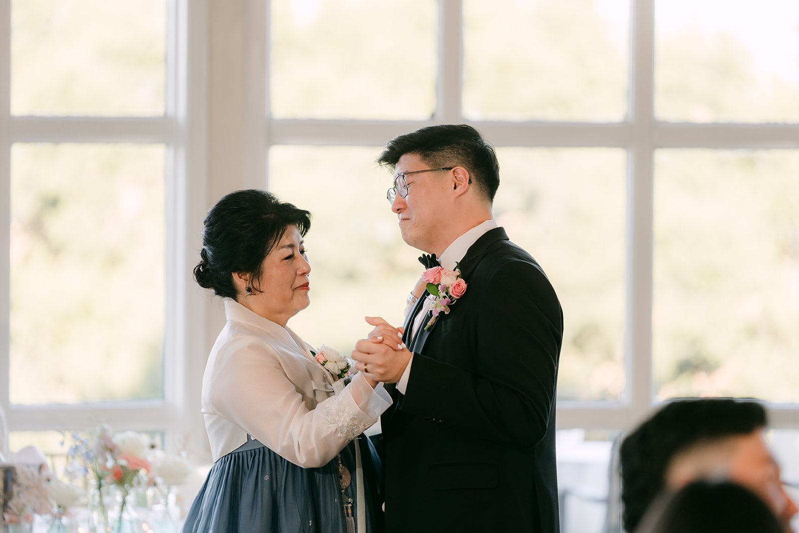 Judy sharing a parent dance