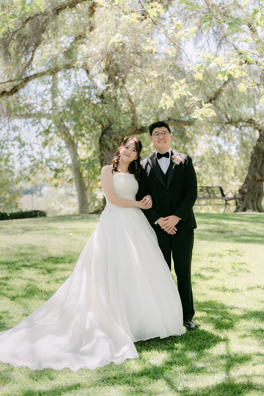 Wide view of Judy and Joshua's first look in Vista Park
