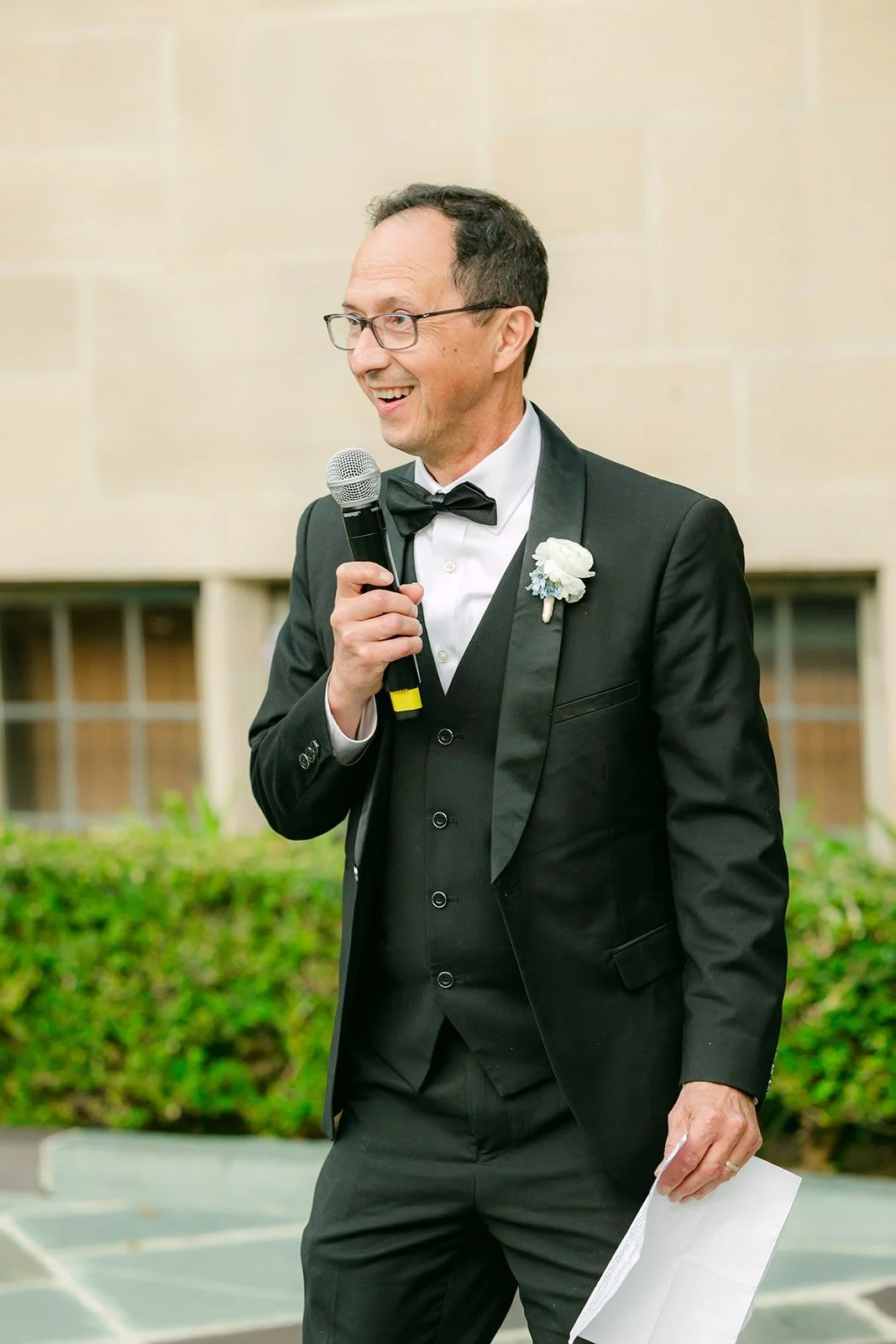 A heartfelt speech from the best man