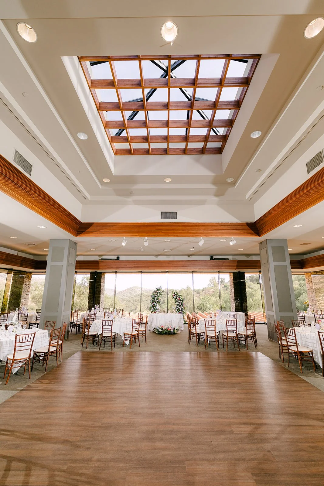 The reception ballroom at Dove Canyon