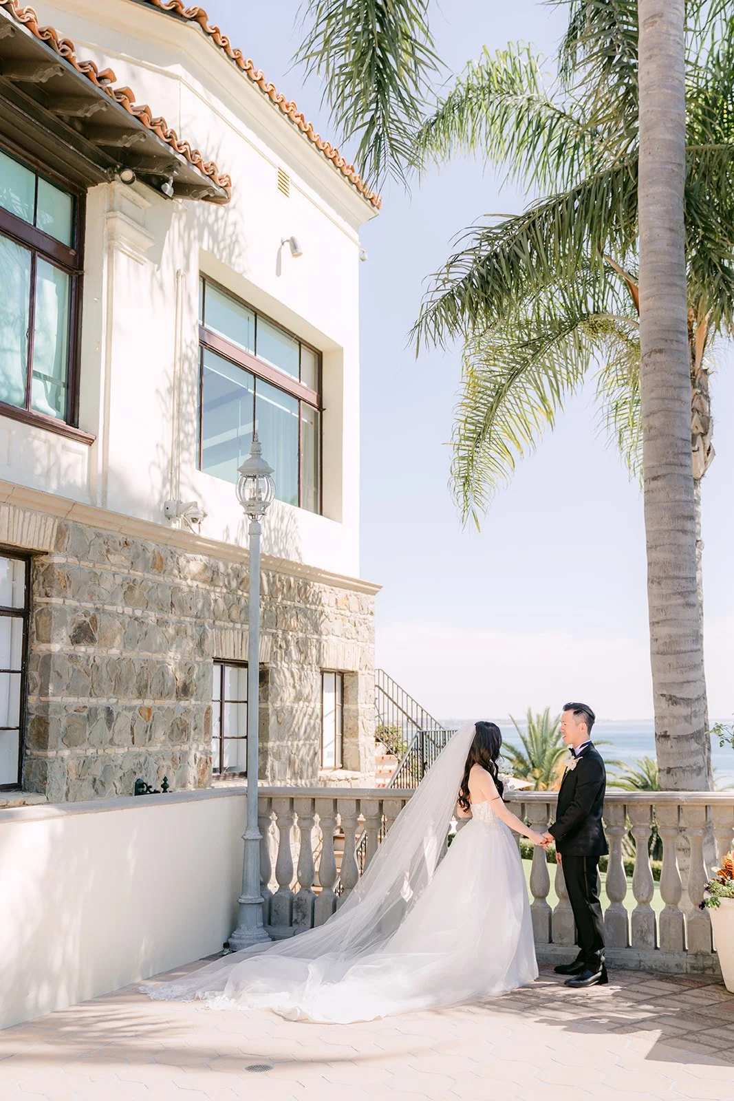 First look on the ocean view terrace beside the clubhouse