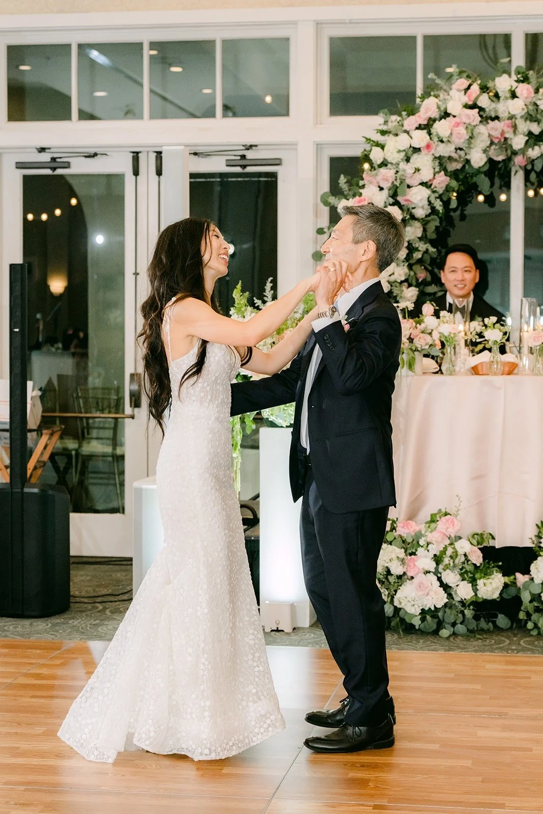 Kristine sharing the father daughter dance