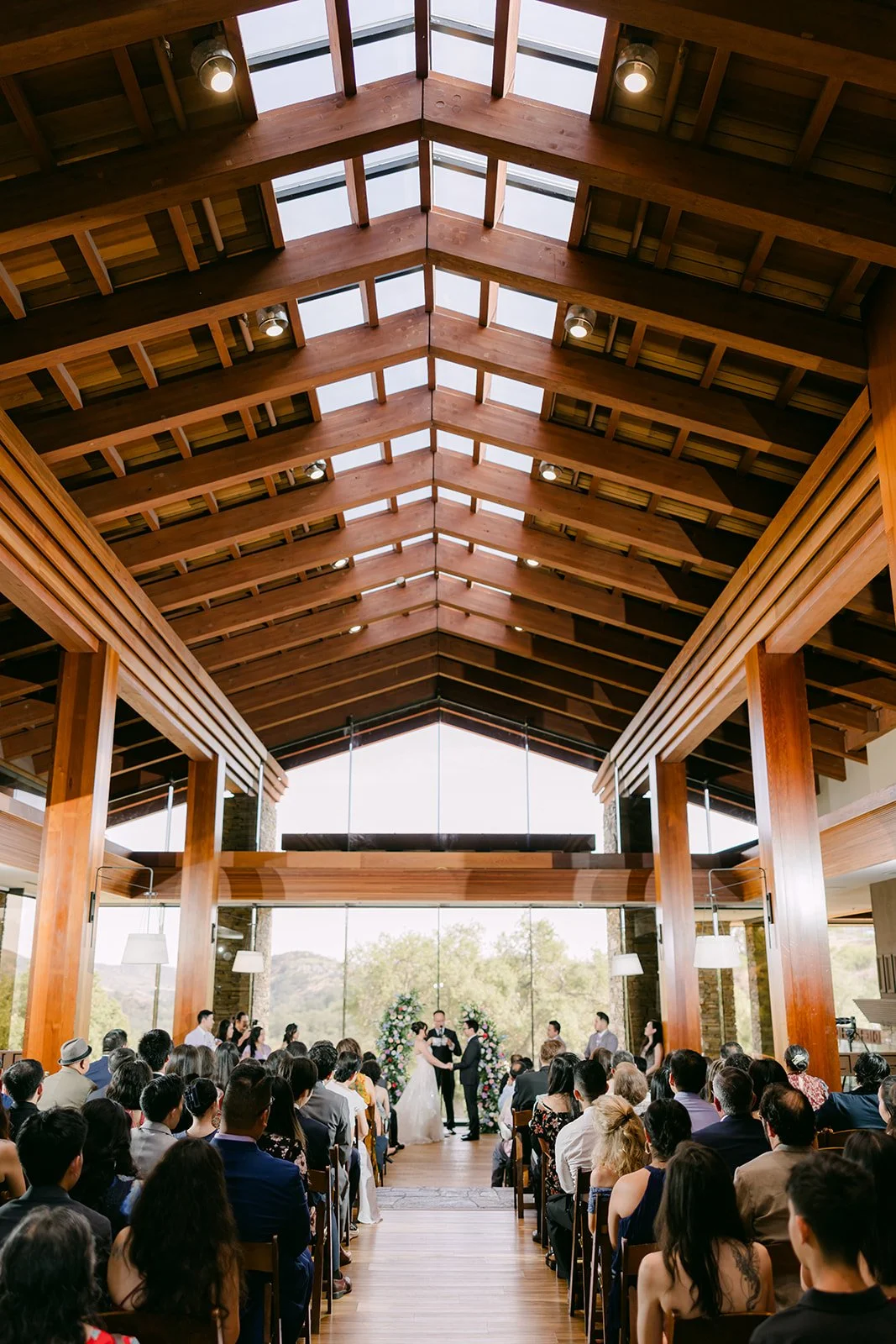 The full ceremony hall at Dove Canyon