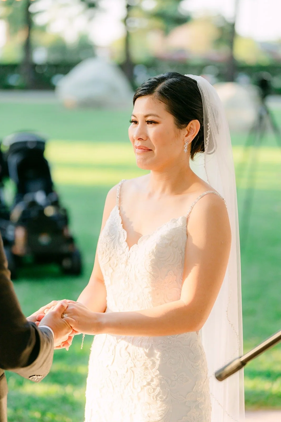 Xuemin smiling during the ceremony