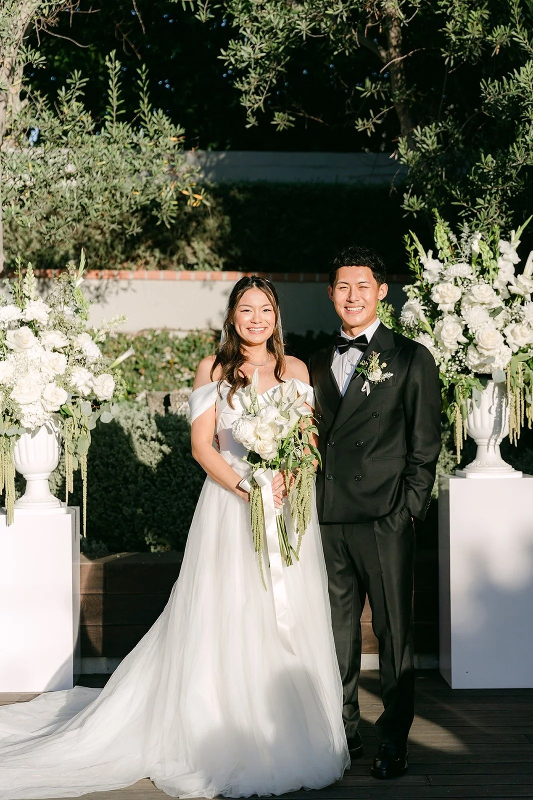 Jadee and Richard together at the front of the ceremony