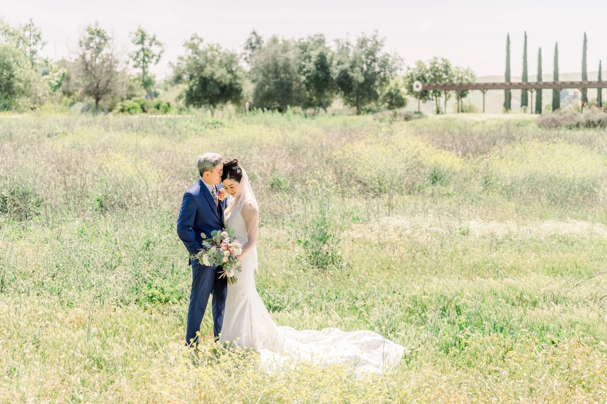 Johanna and Sam on the lawn at Vellano Estate