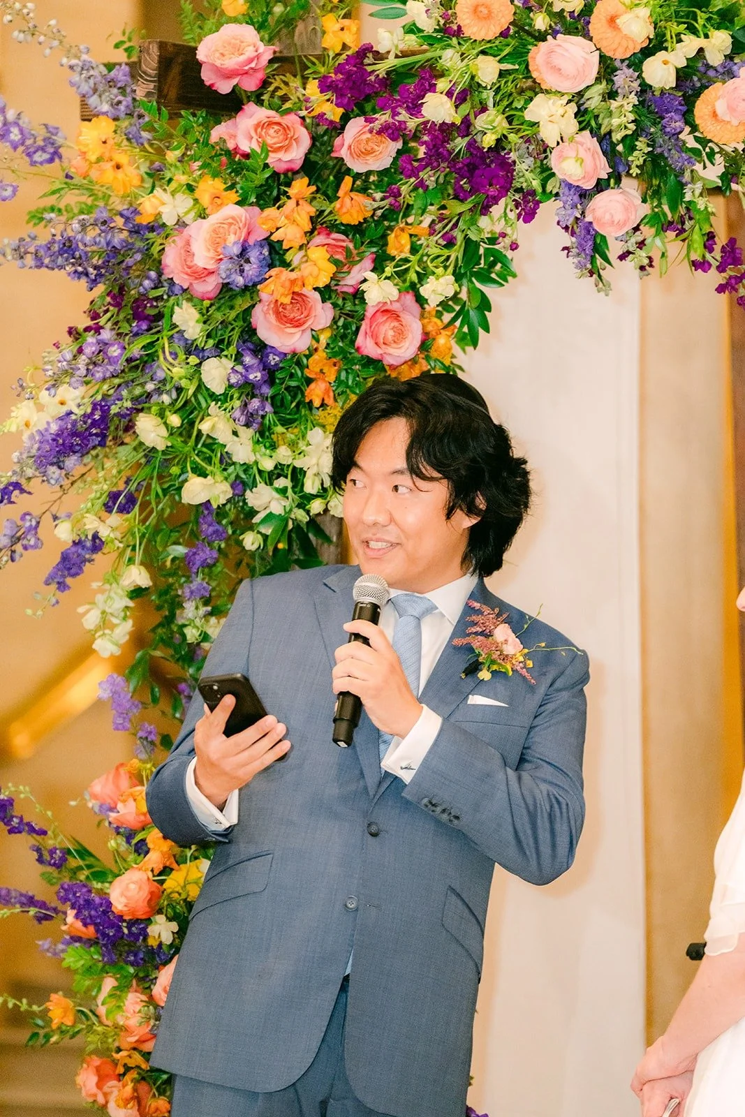 Philip speaking during the ceremony