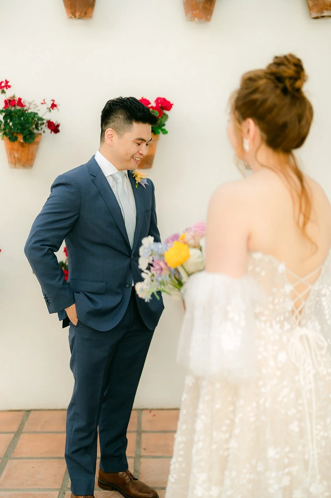 Jerrick turning to see Joanna for the first time