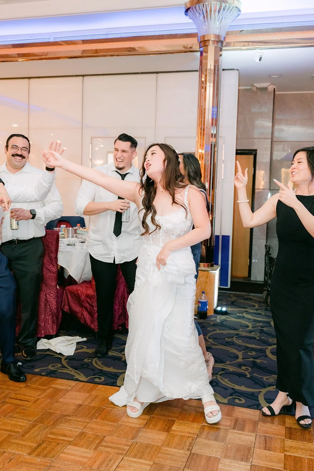 Shayna and friends dancing together