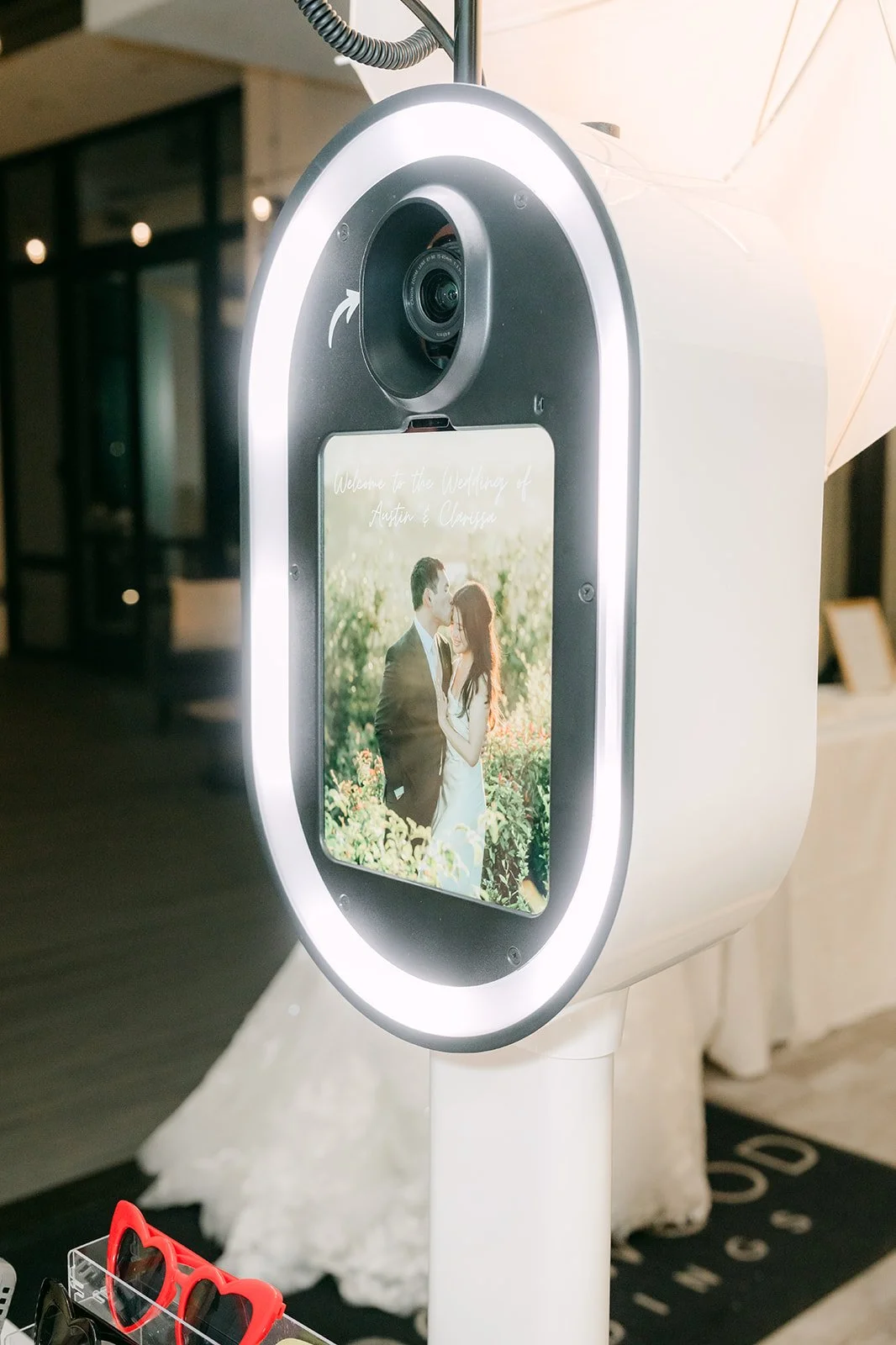 The photobooth at the reception