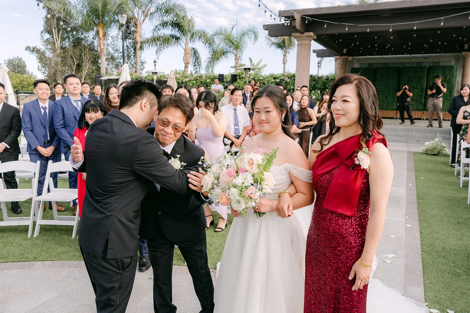 Jessica's parents giving her away