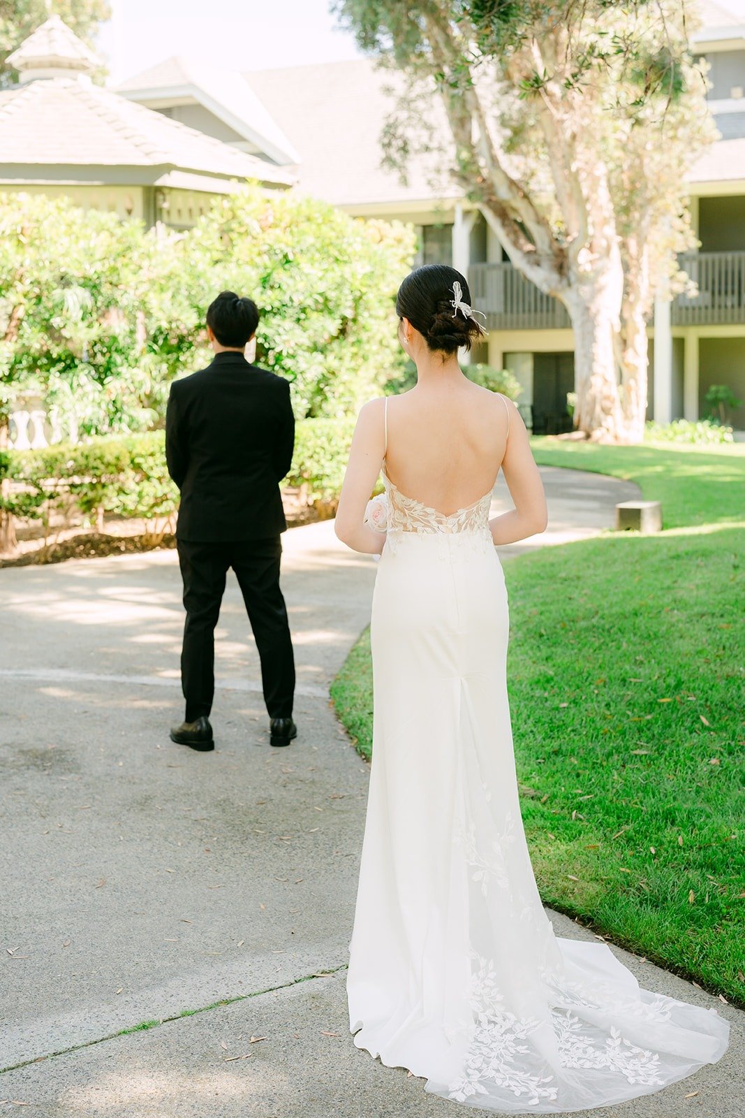 Tin walking up behind Fong for the first look