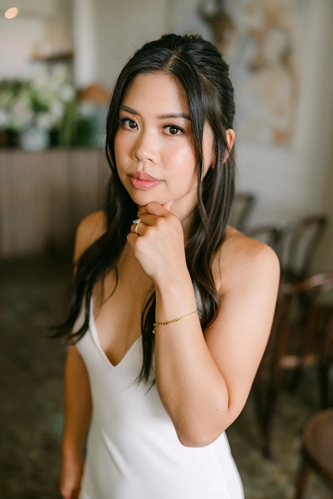 Bridal portrait of Justine