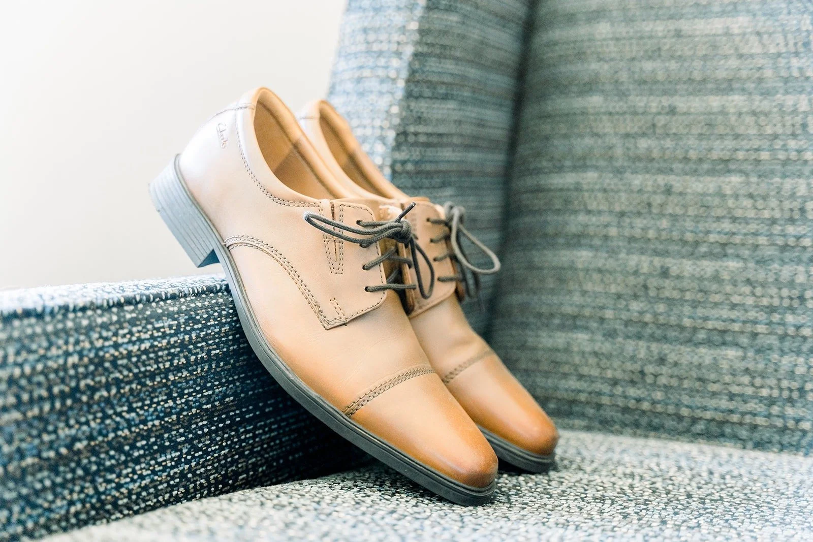 Alex's tan cap toe shoes