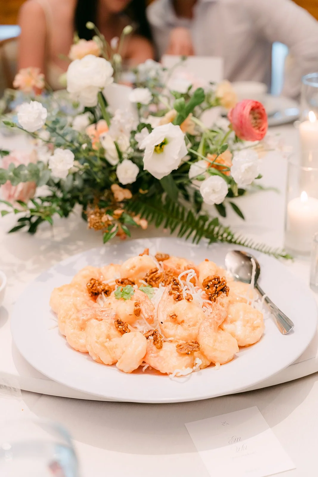 Plated dish served at the reception