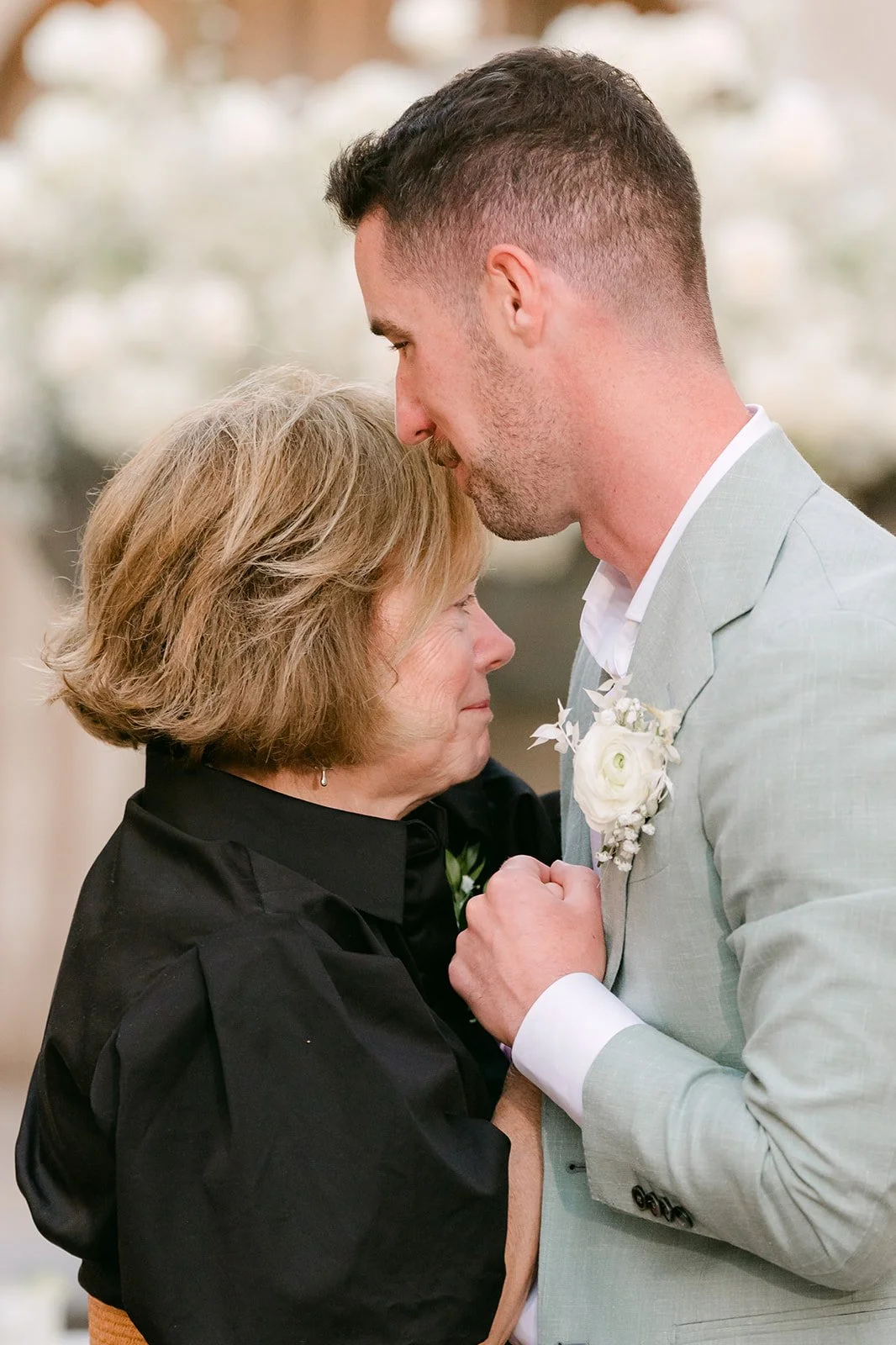 Anthony dancing with his mother