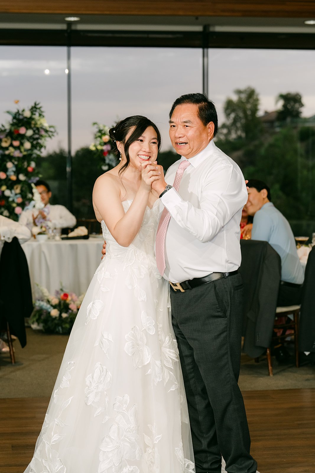 Mary dancing with her dad