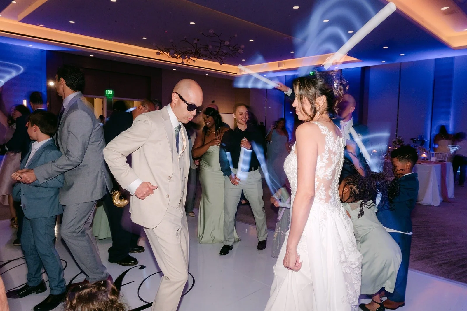 Daniel shows off his moves next to Francesca