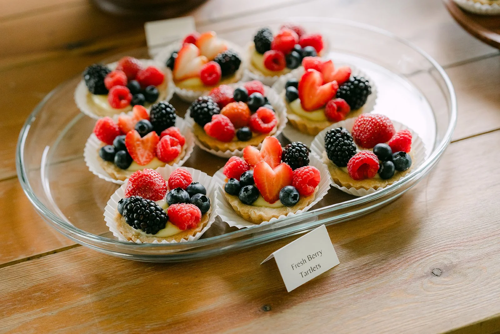 Fresh berry tarts from Mili's Sweets