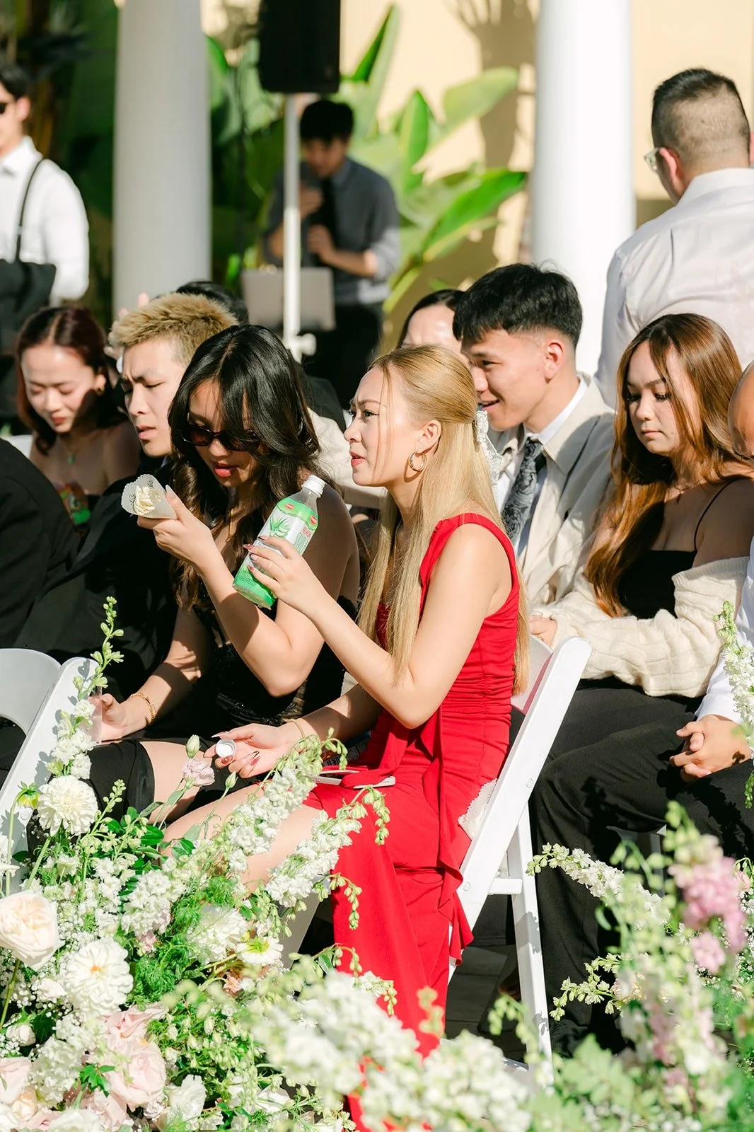 Guests taking their seats on the Garden Terrace