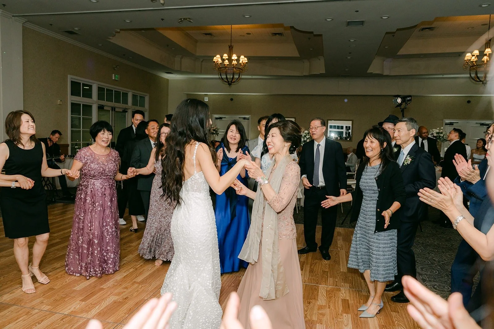Kristine dancing with her friends