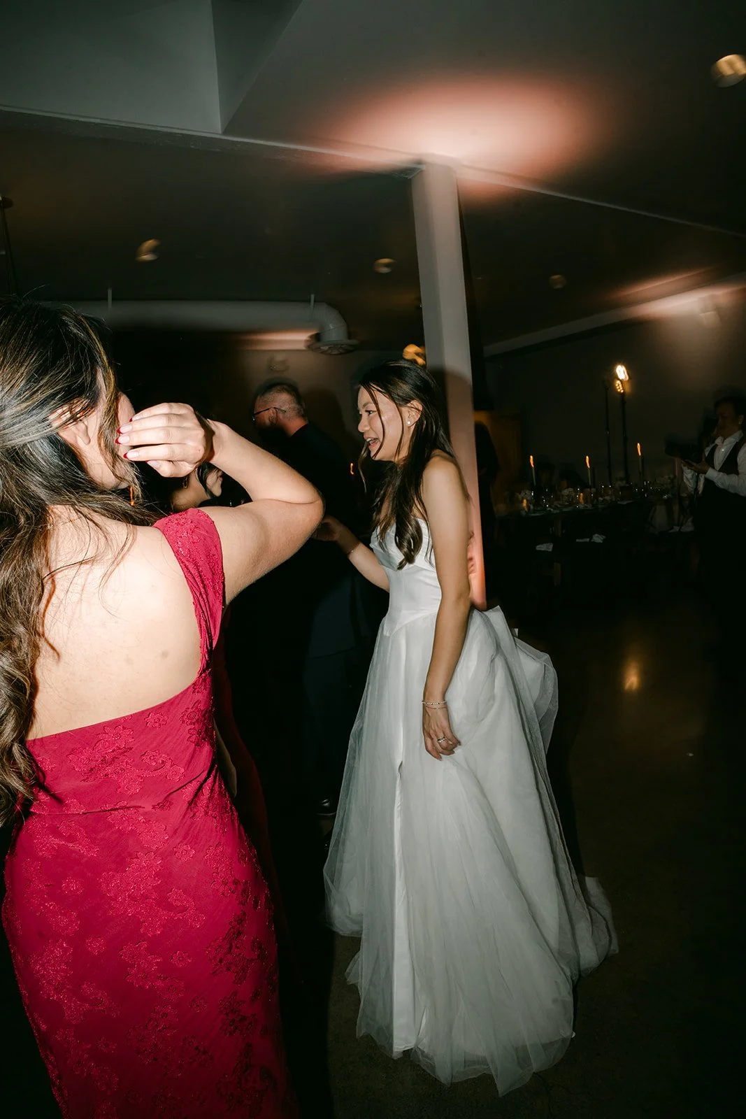 Bridesmaids dancing with Jadee
