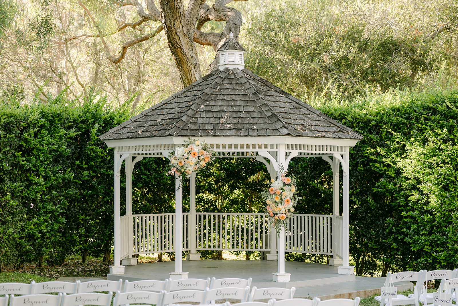 The garden gazebo at the University Club