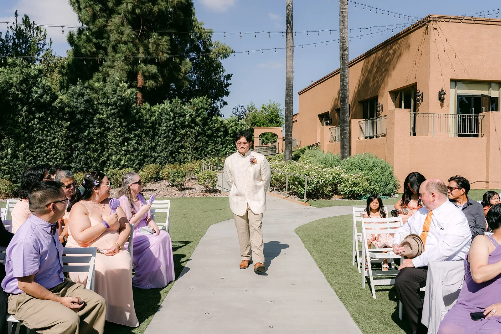 Jacob walking down the aisle