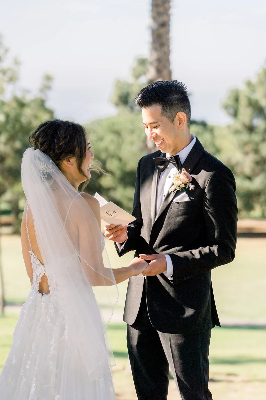 David seeing Josephine in her gown for the first time