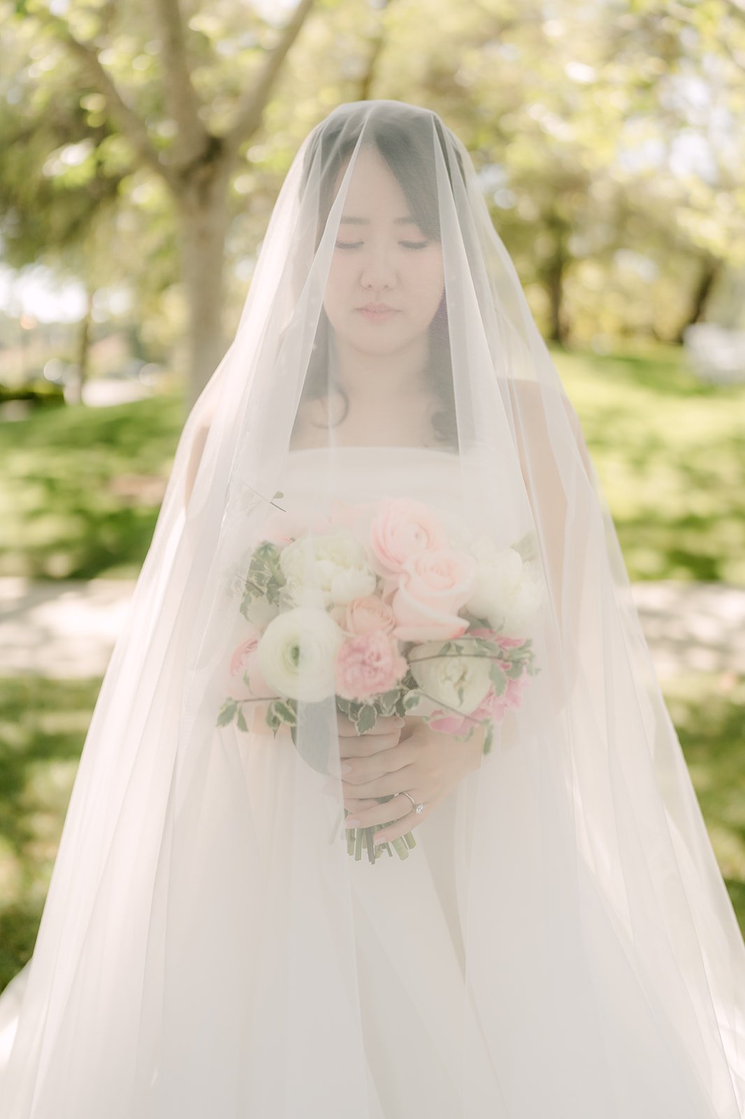 Judy under her veil
