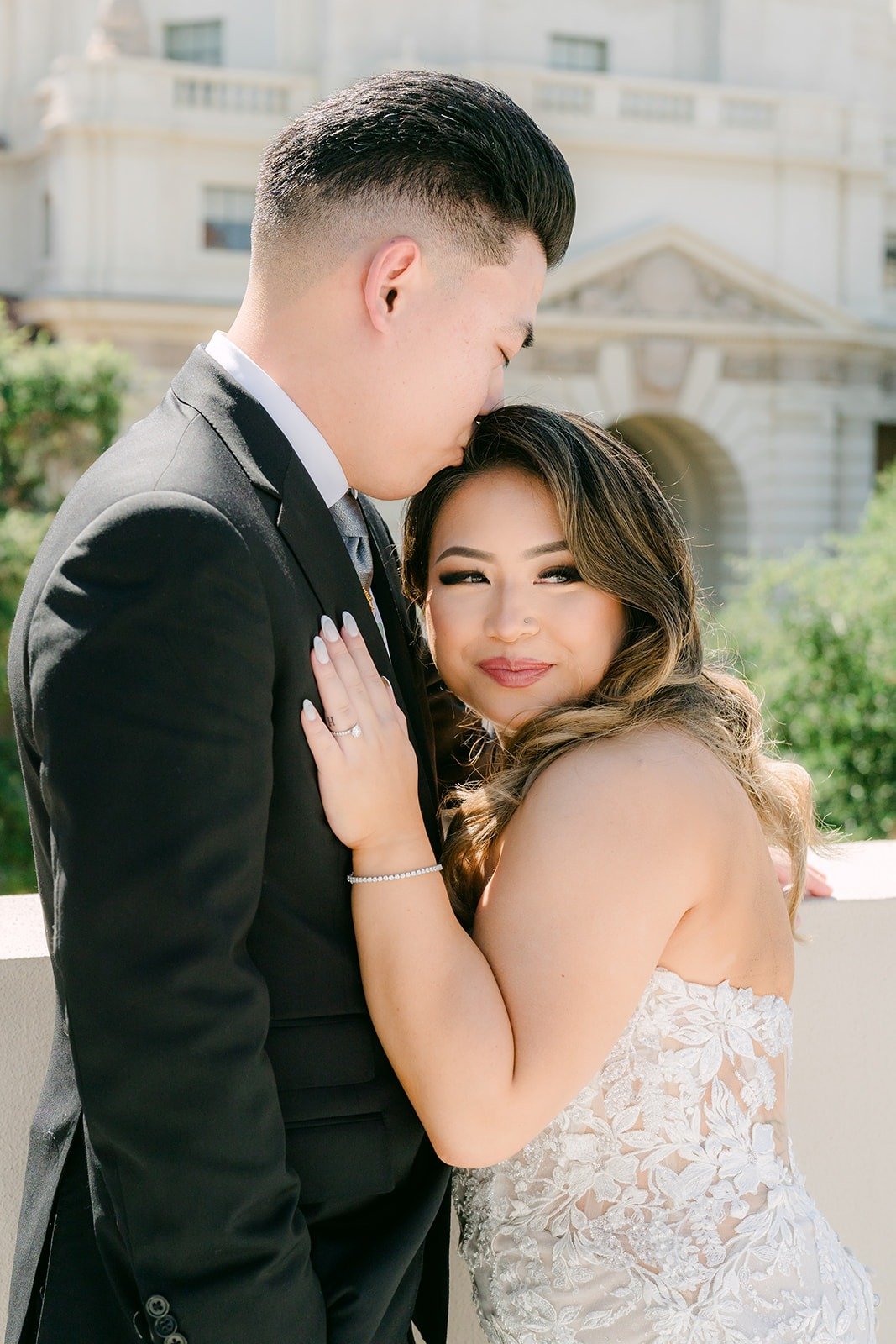 Candice hugging Vincent close, photographed by One and Only Production