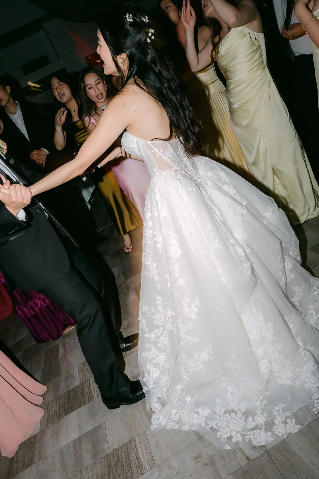 Clarissa dancing in the crowd