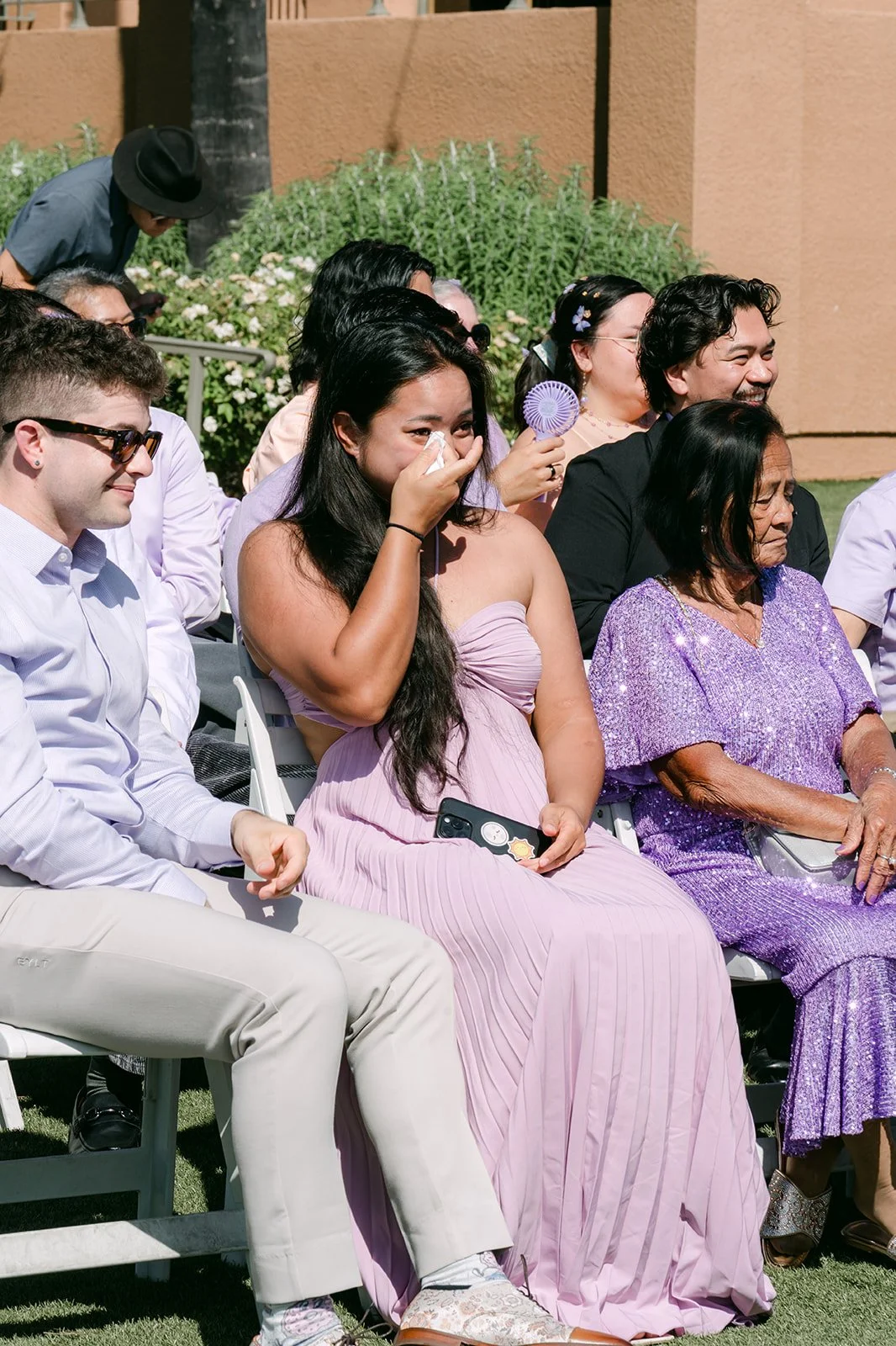 Guests moved to tears during the vows