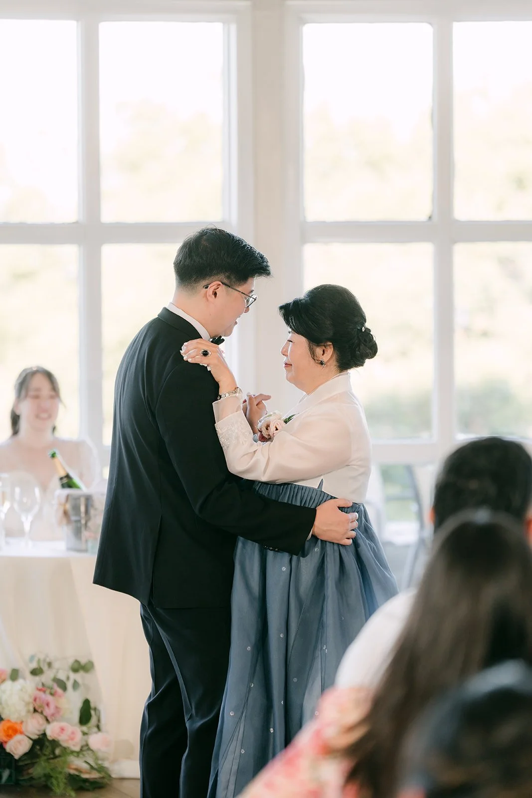 Joshua sharing a parent dance