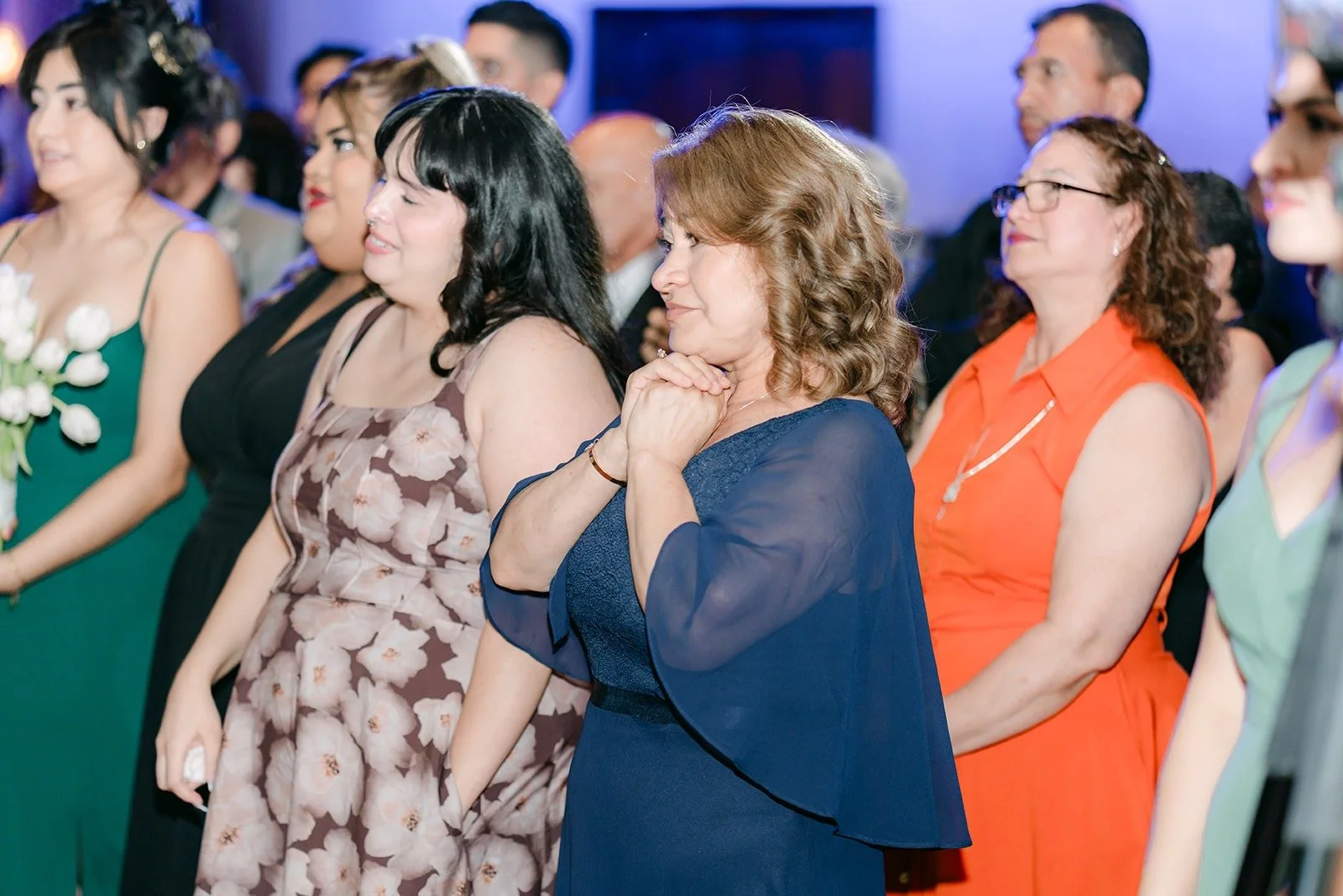 Guests listening to the toasts, photographed by One and Only Production